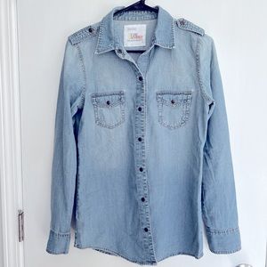 Future Favorites Denim Boyfriend Fit Shirt